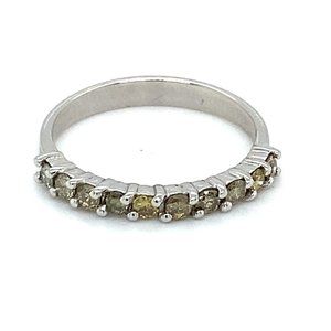 Diamonds .55ct Solid 14K White Gold Wedding Band